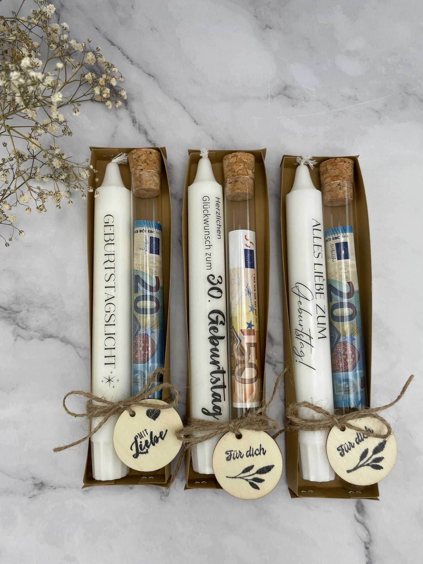 Stabkerze Geschenkset | Geburtstag