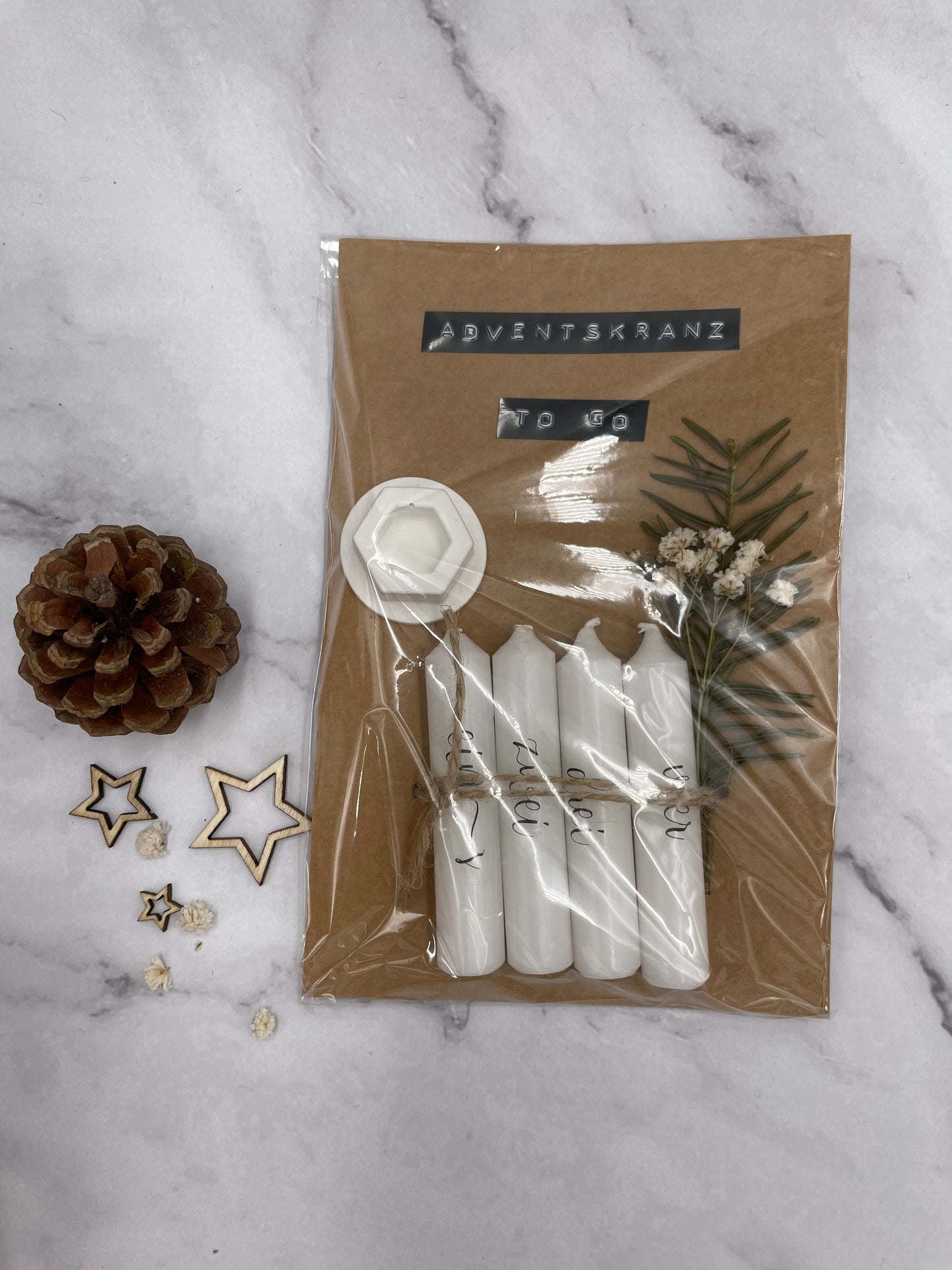 Minikerze | Adventskranz to go