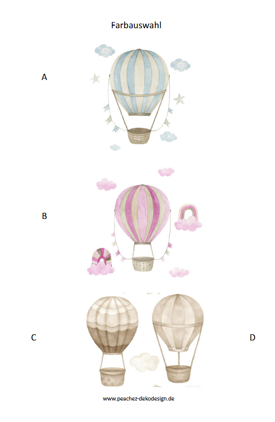 Taufkerze Heißluftballon | Elio