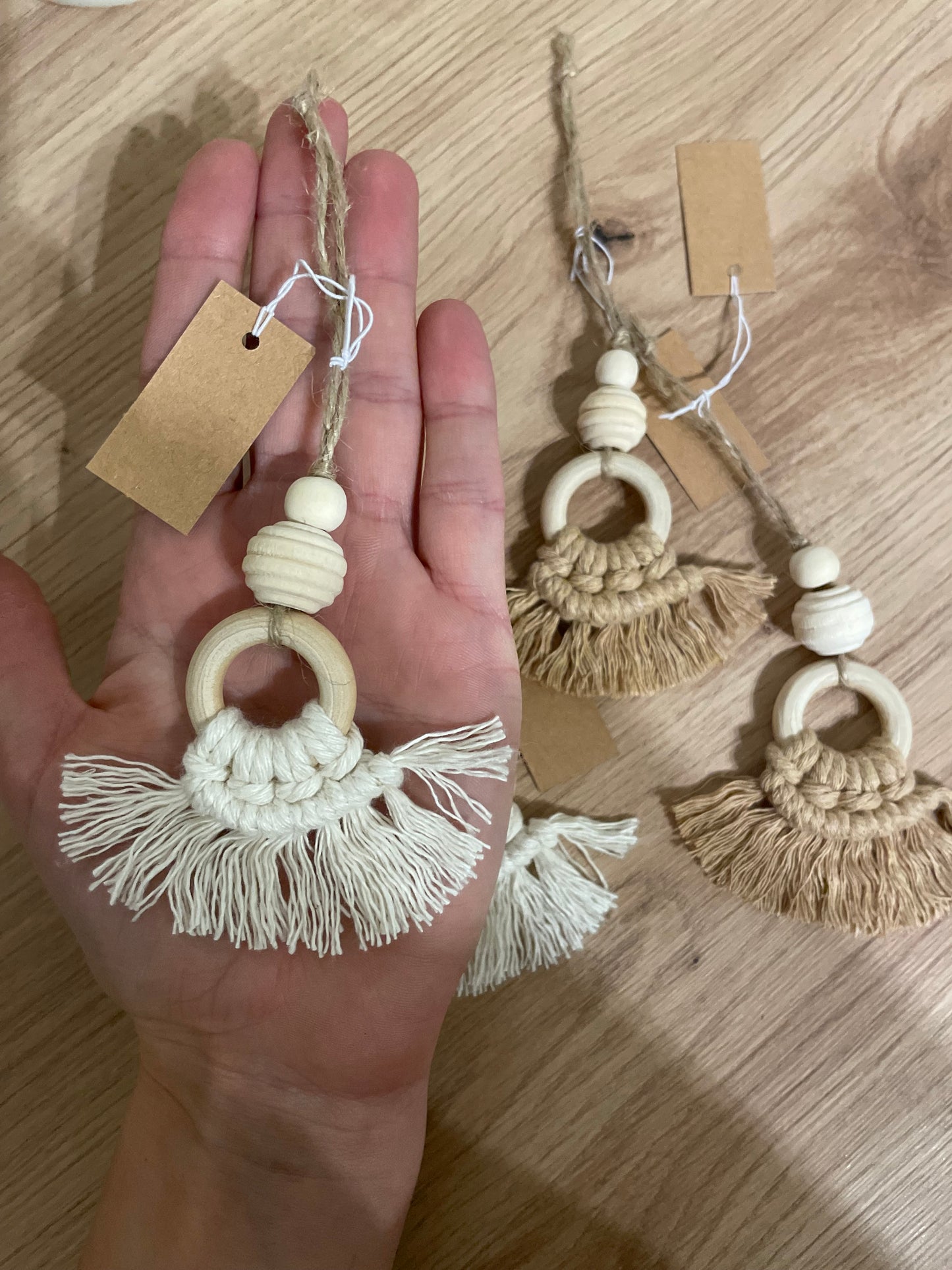 Makramee Anhänger | Perlenring