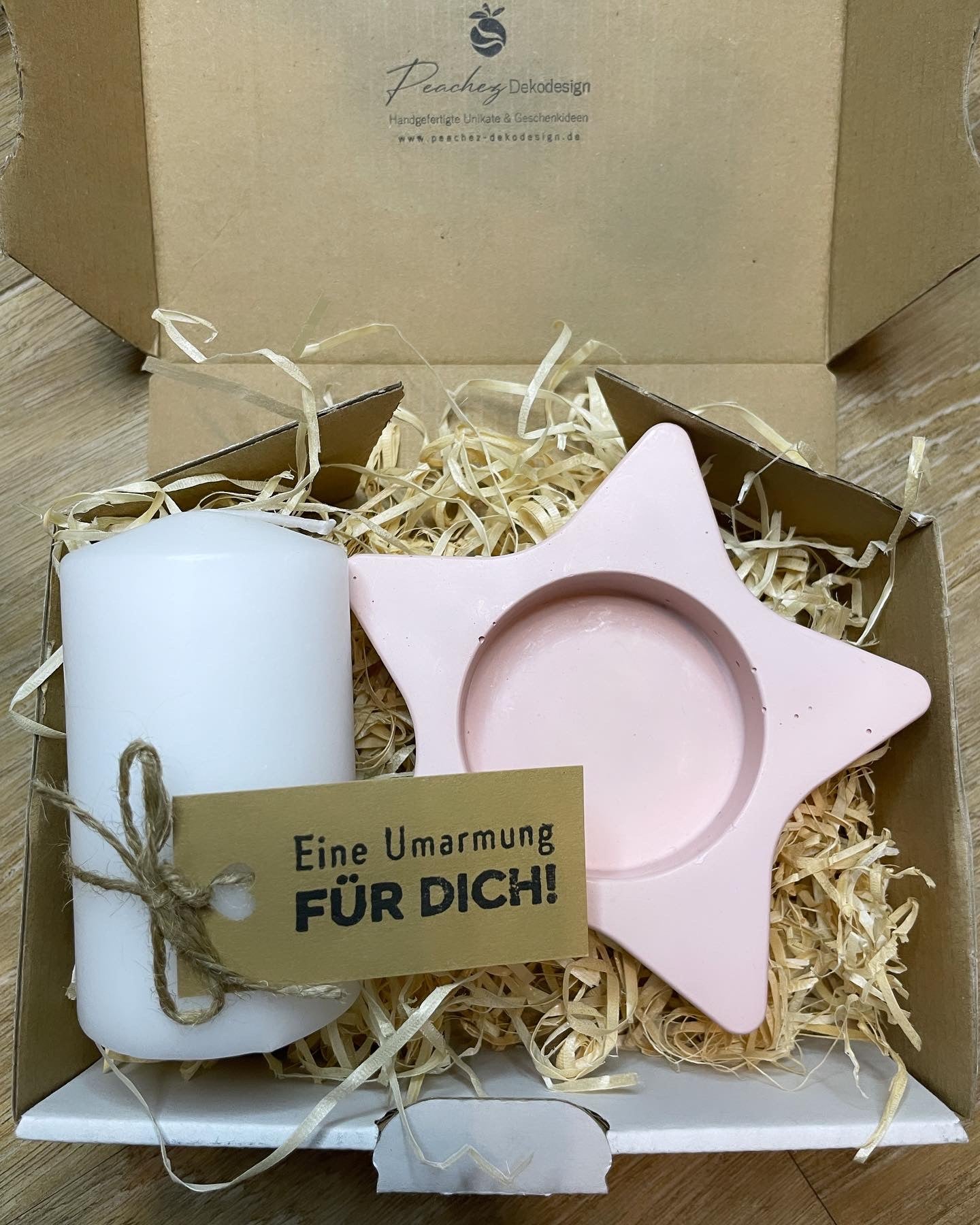 Kerzenständer Blockkerze Set | Stern