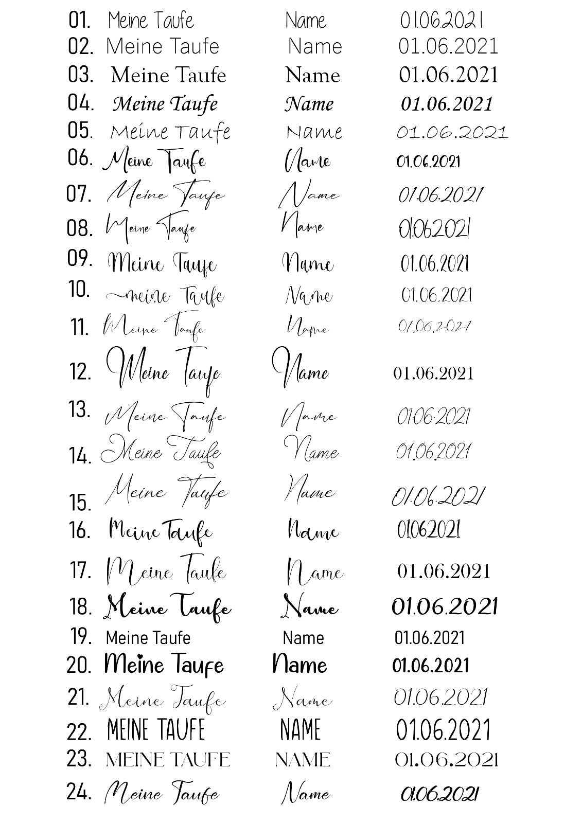 Taufkerze | Wunschdesign