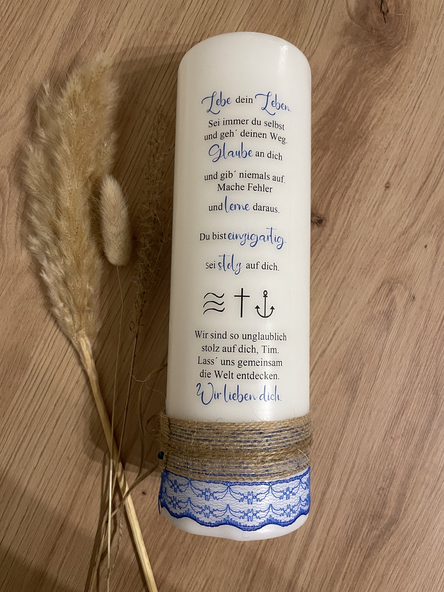 Taufkerze Traumfänger | Tim