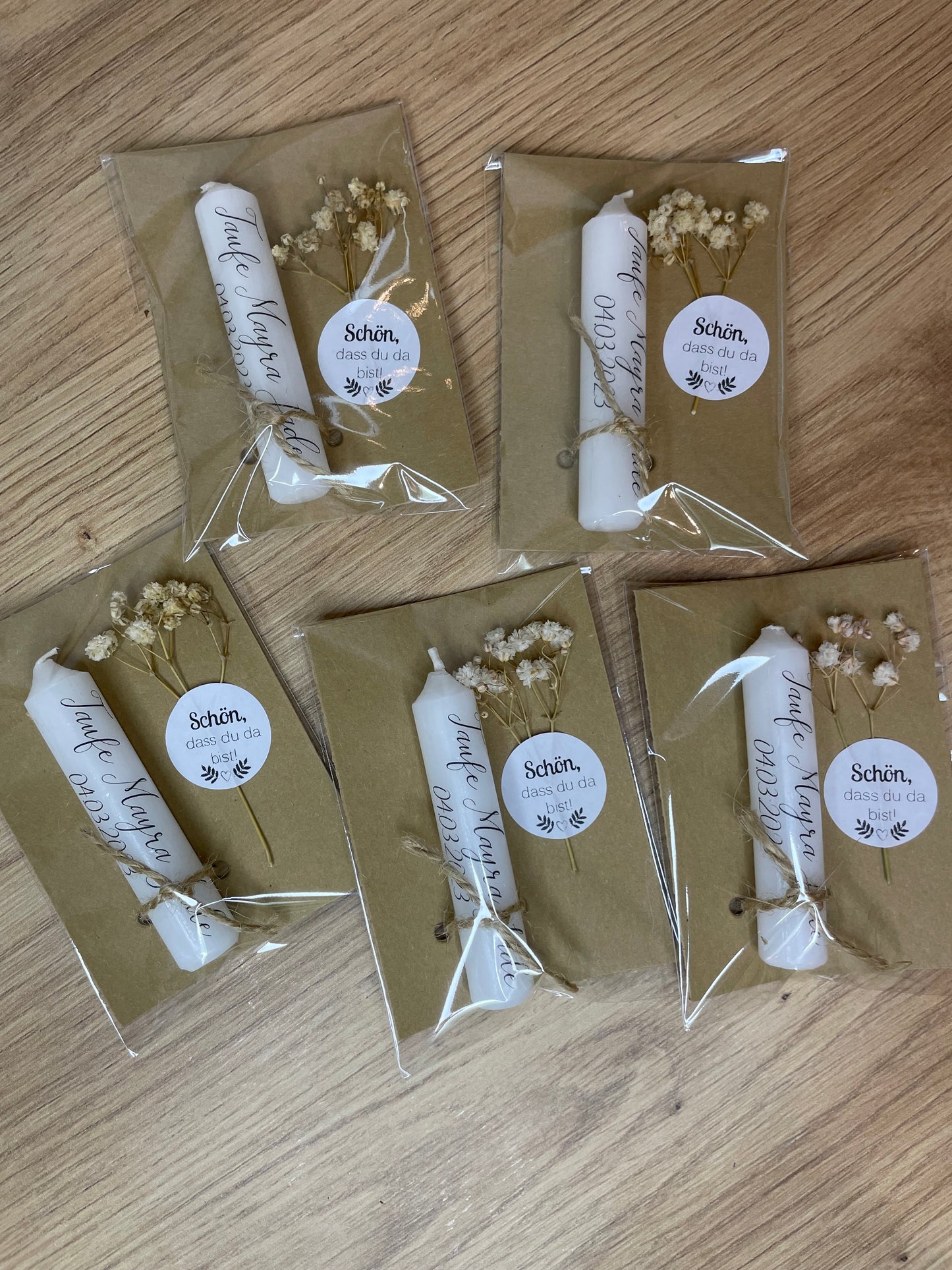 Minikerze Gastgeschenk | Taufe