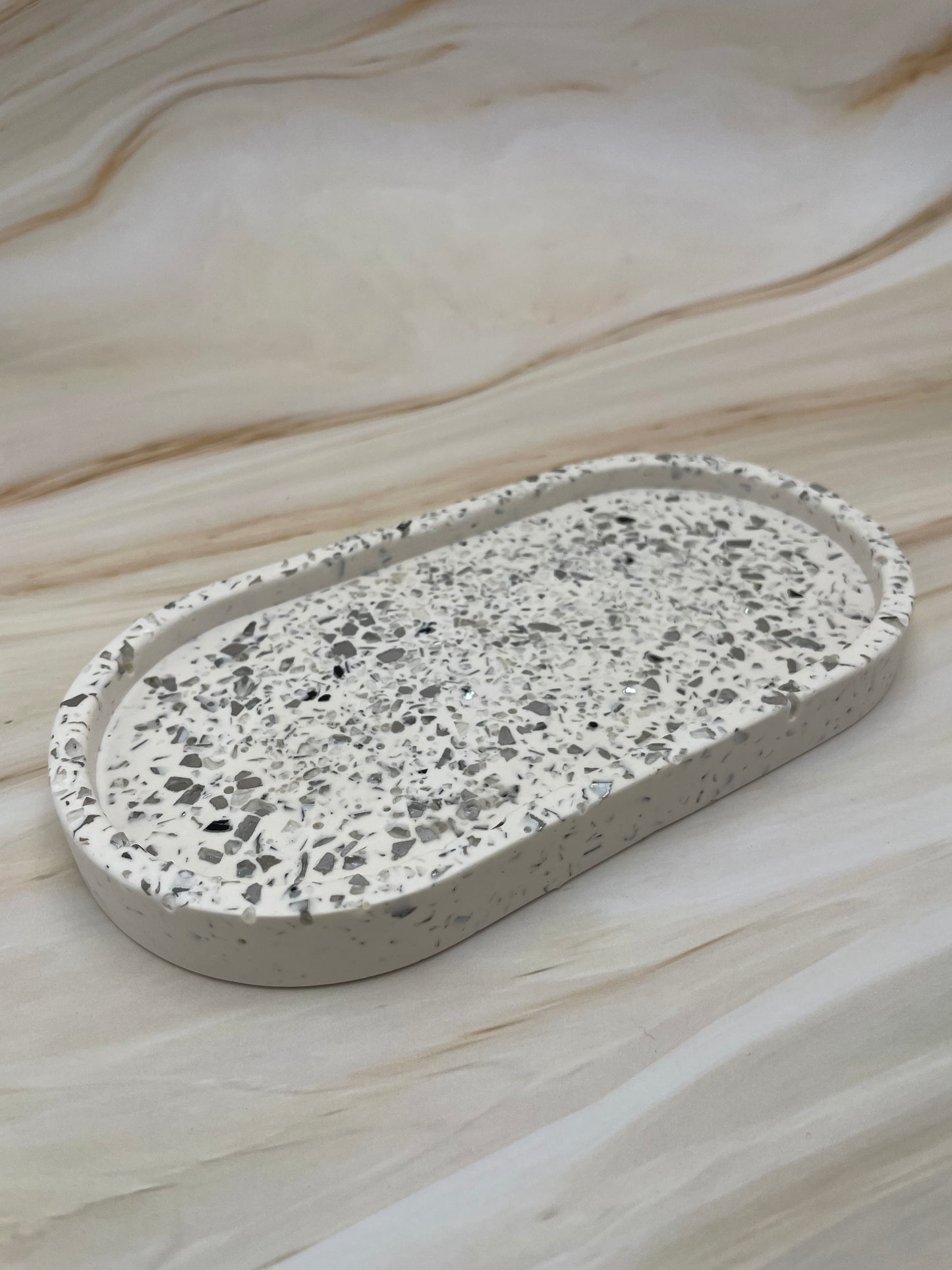 Ablageschale | Oval Terrazzo
