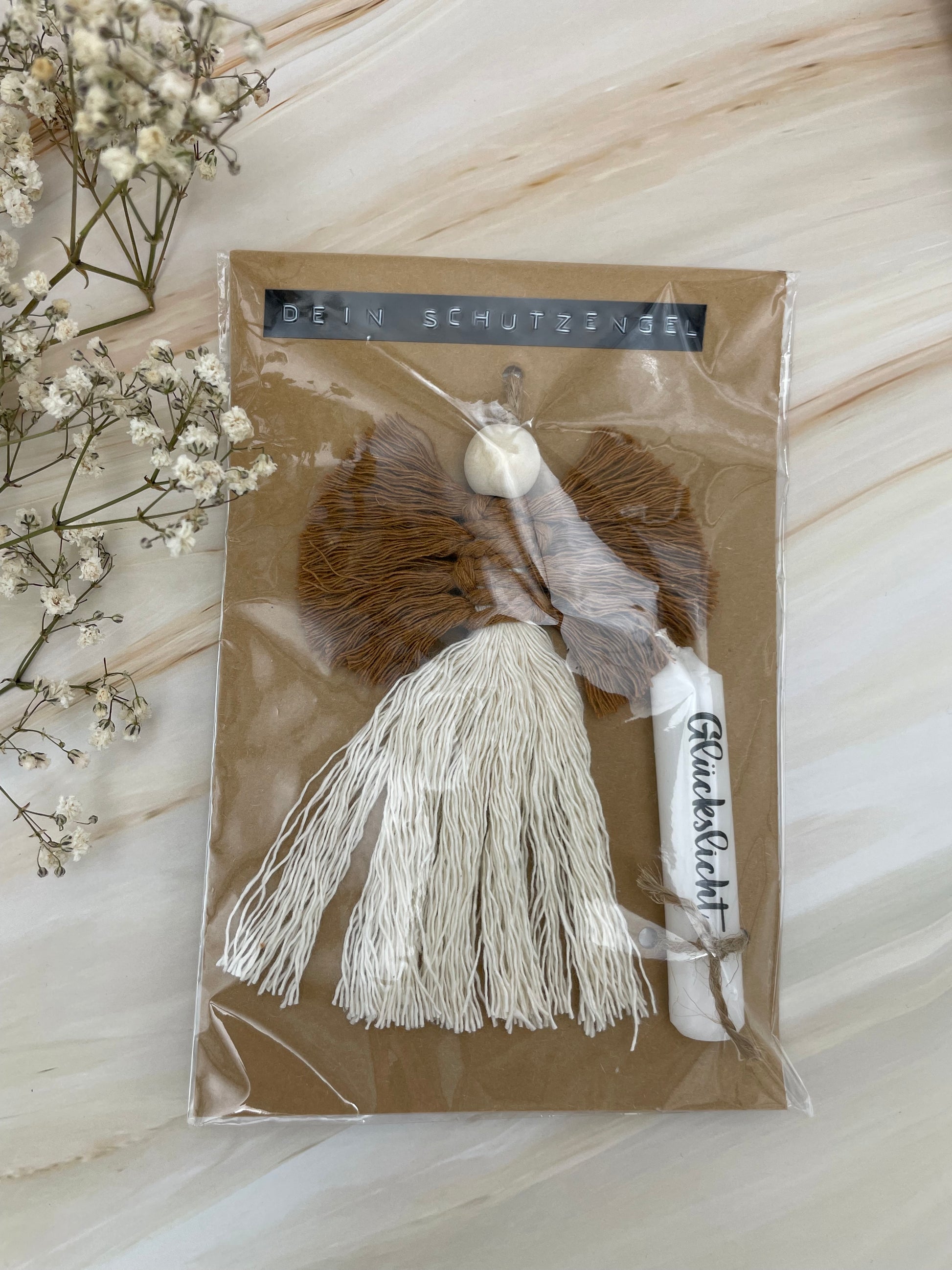 Makramee Anhänger Set | Schutzengel