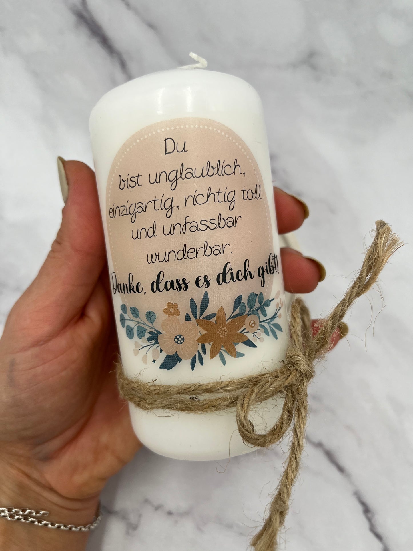 Motivkerze | Du bist unglaublich