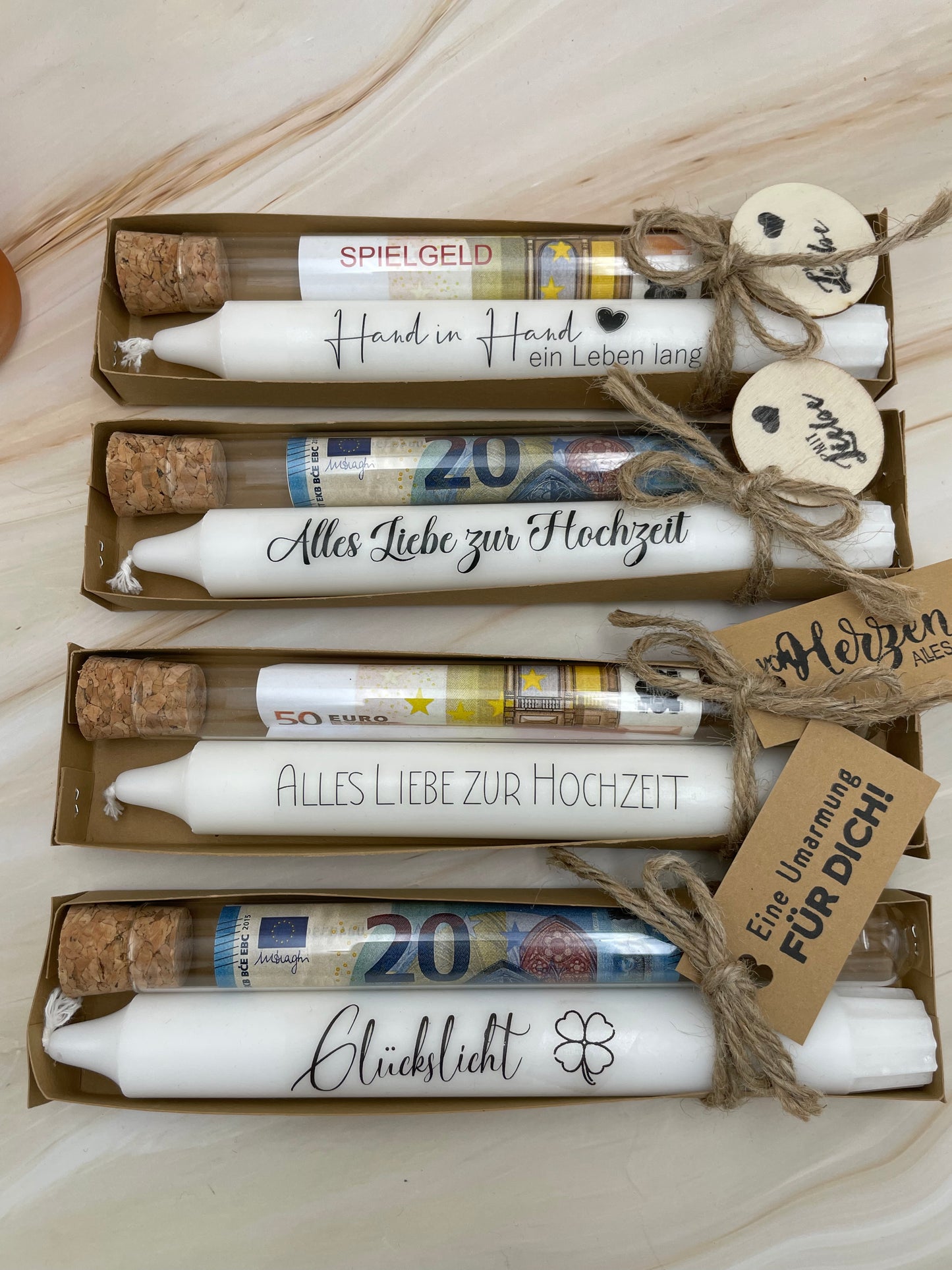 Stabkerze Geschenkset | Hochzeit