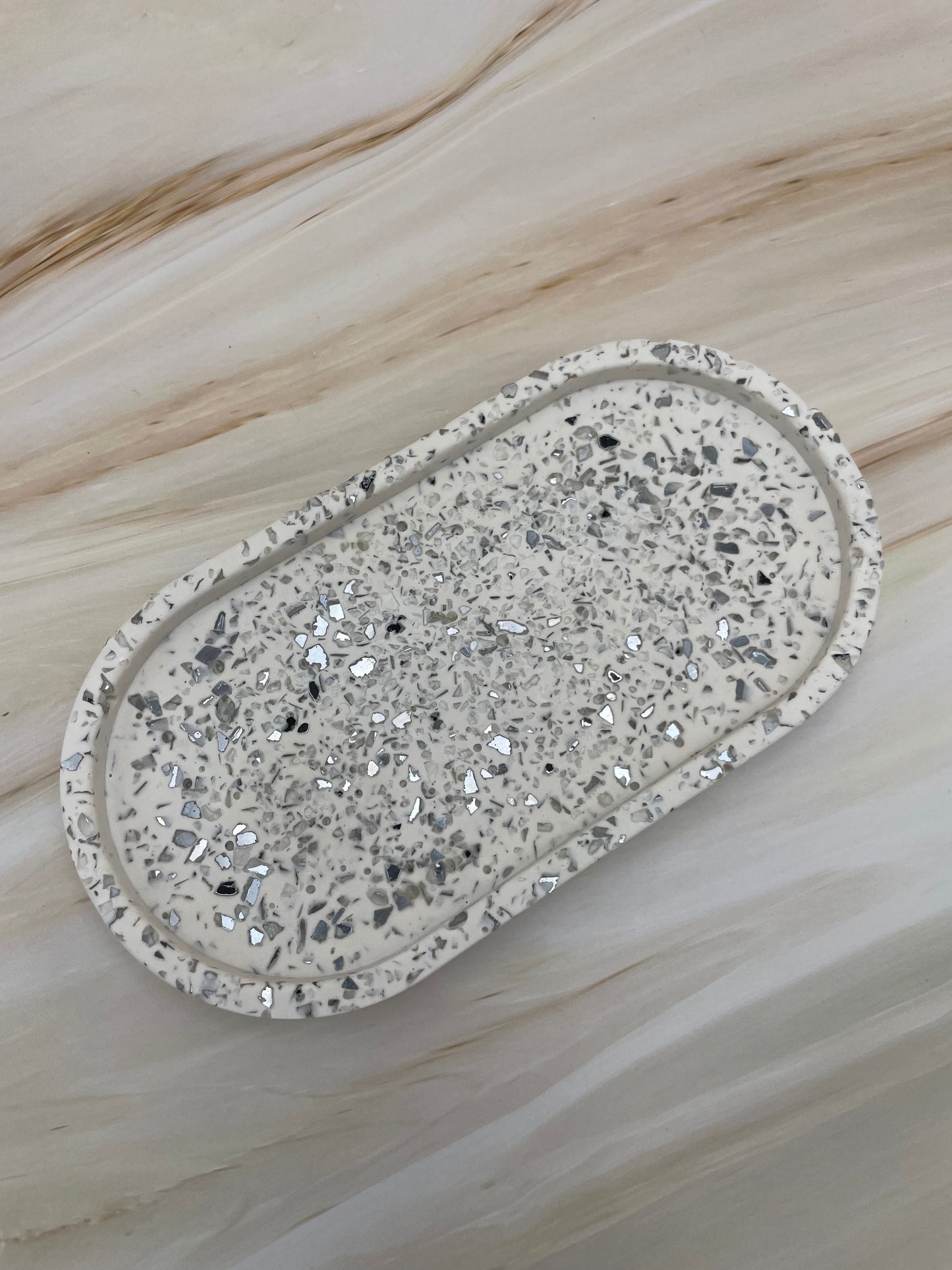 Ablageschale | Oval Terrazzo