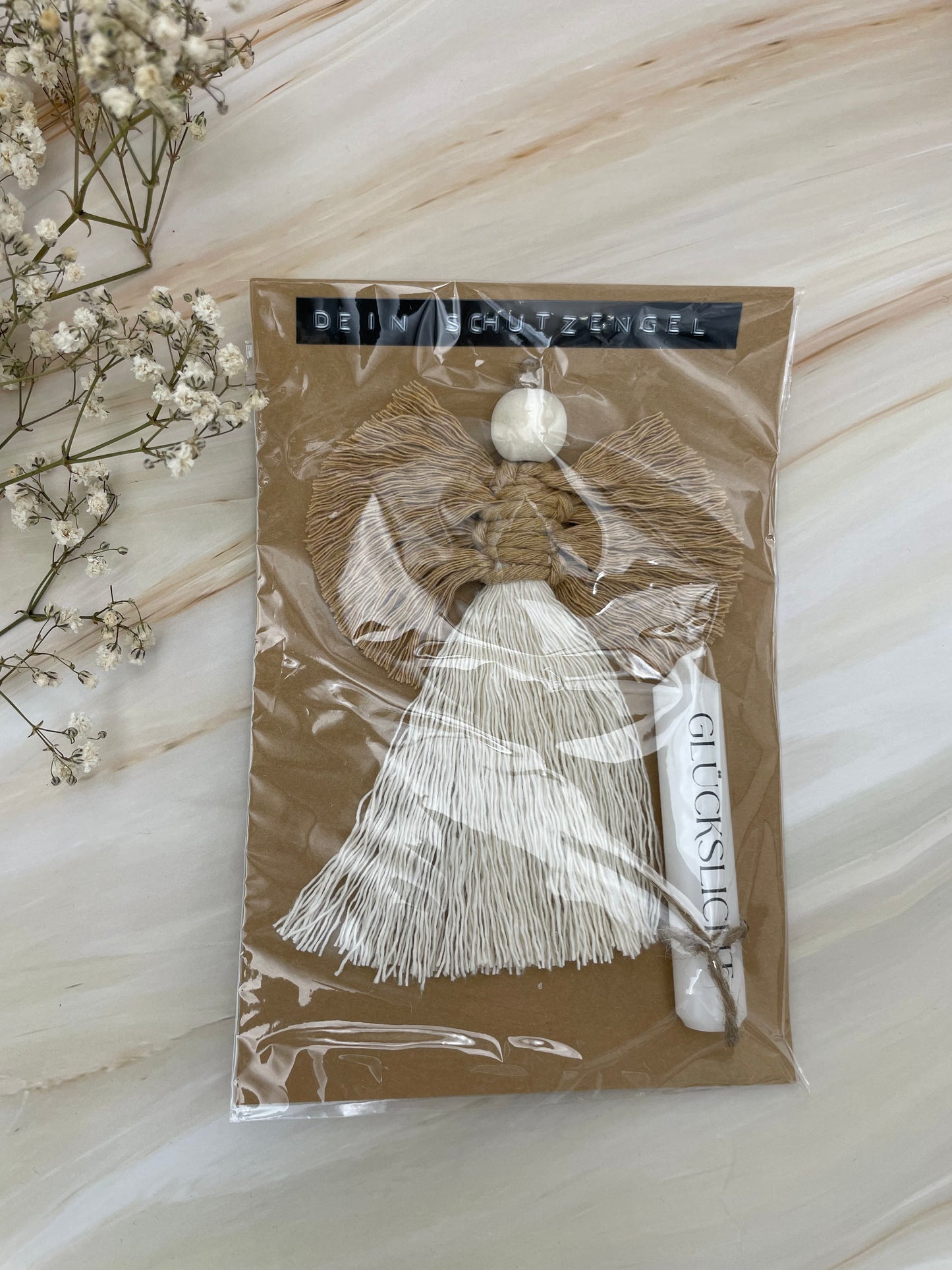 Makramee Anhänger Set | Schutzengel