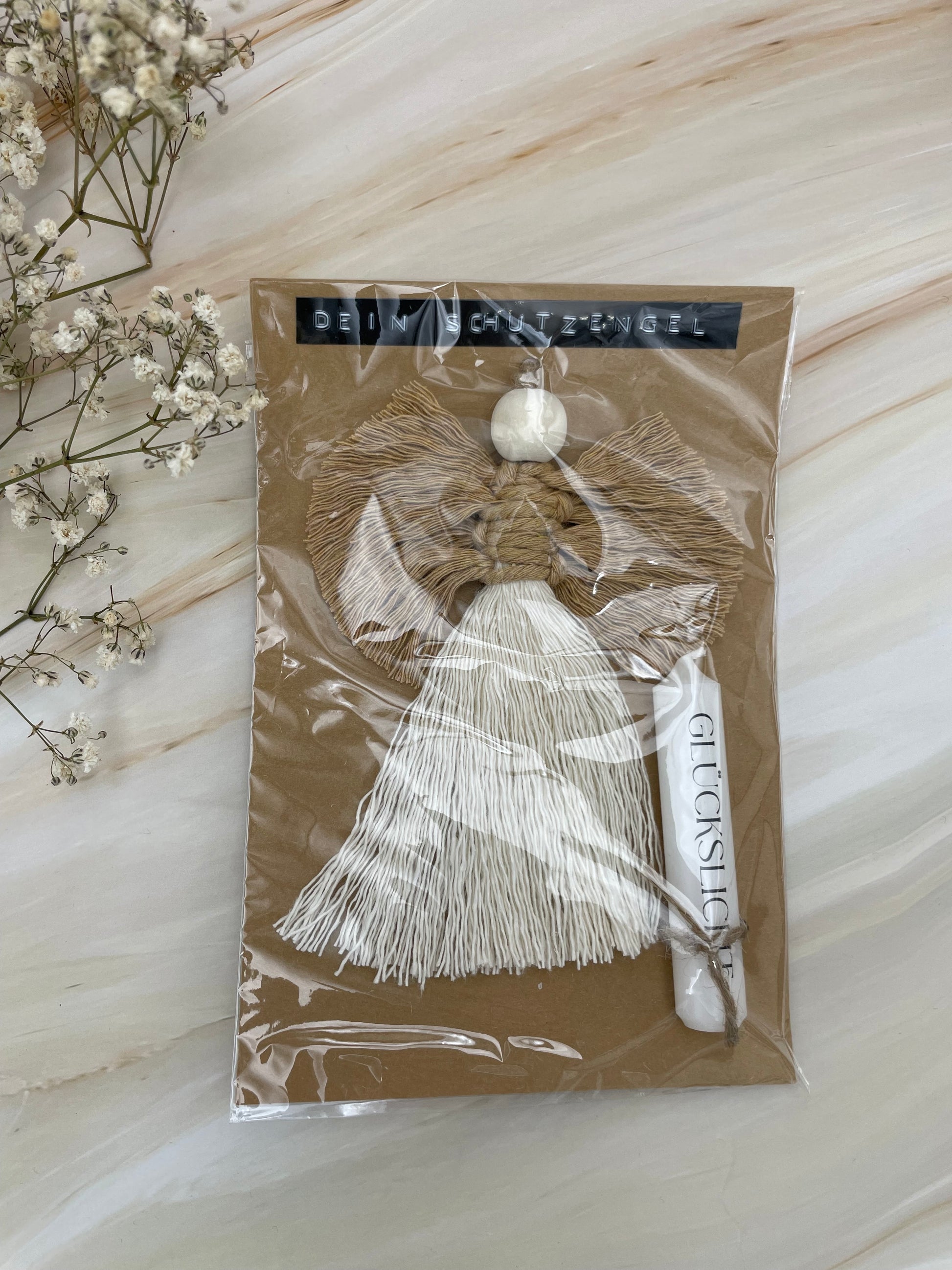 Makramee Anhänger Set | Schutzengel