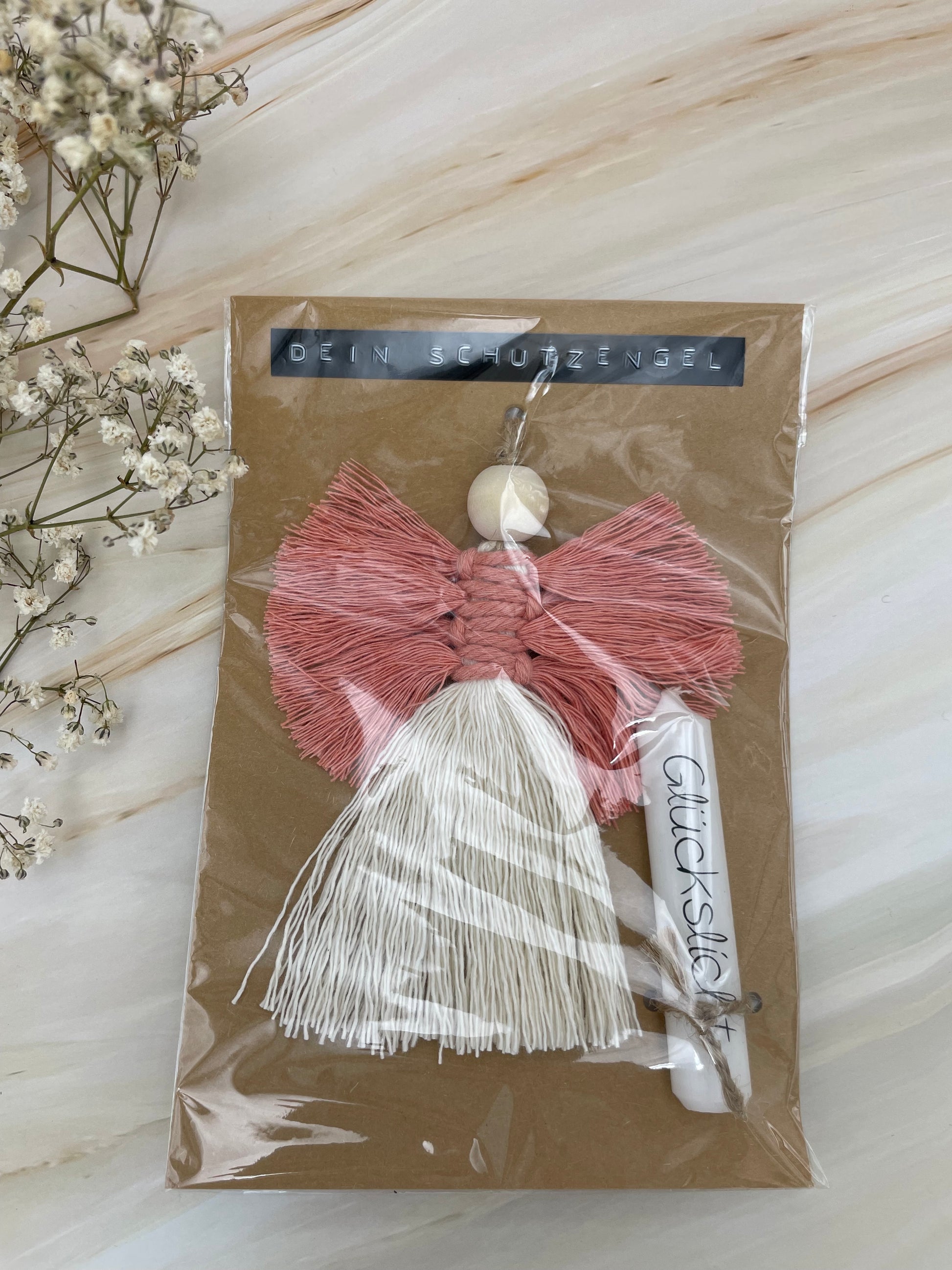 Makramee Anhänger Set | Schutzengel