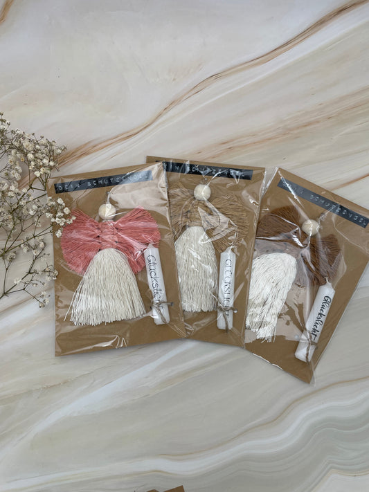 Makramee Anhänger Set | Schutzengel