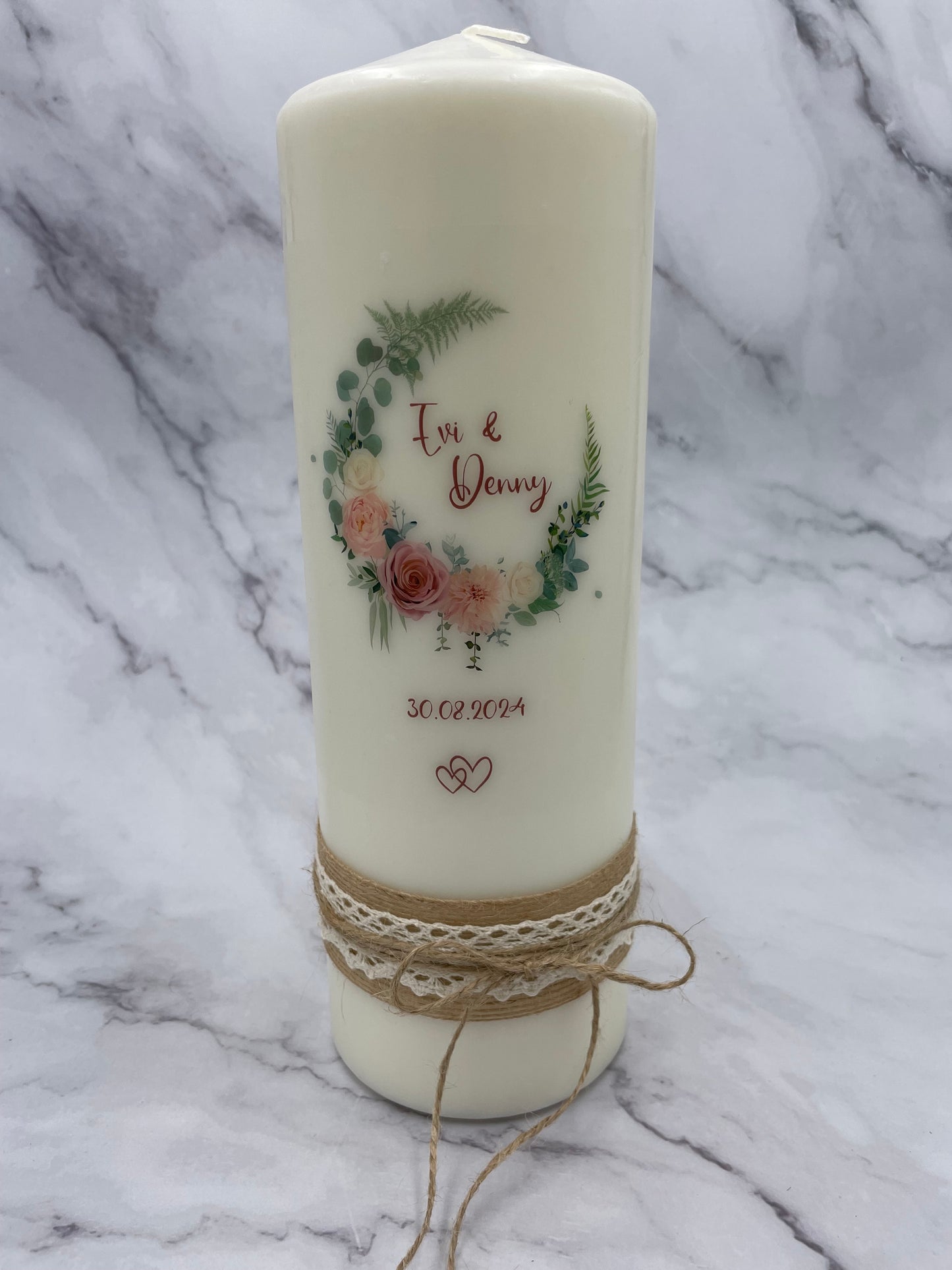 Hochzeitskerze | Rosen