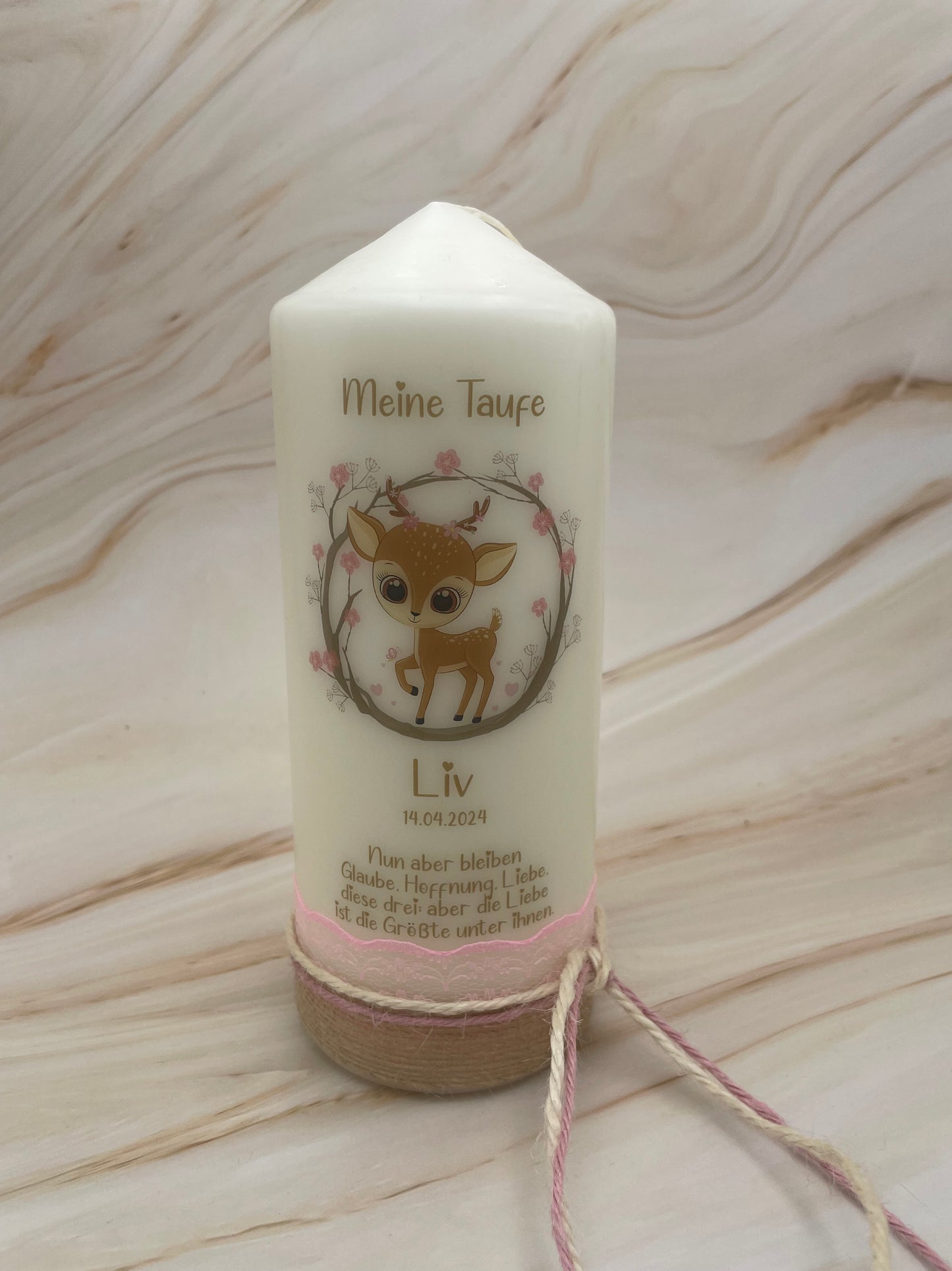Taufkerze Bambi | Ailani