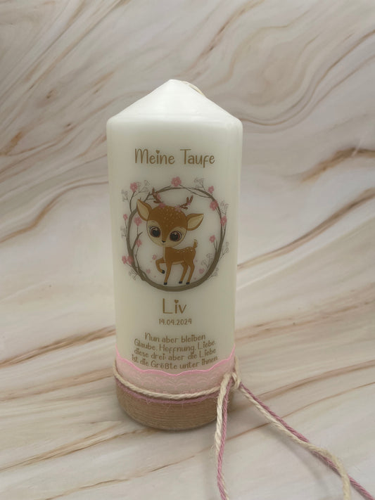 Taufkerze Bambi | Ailani