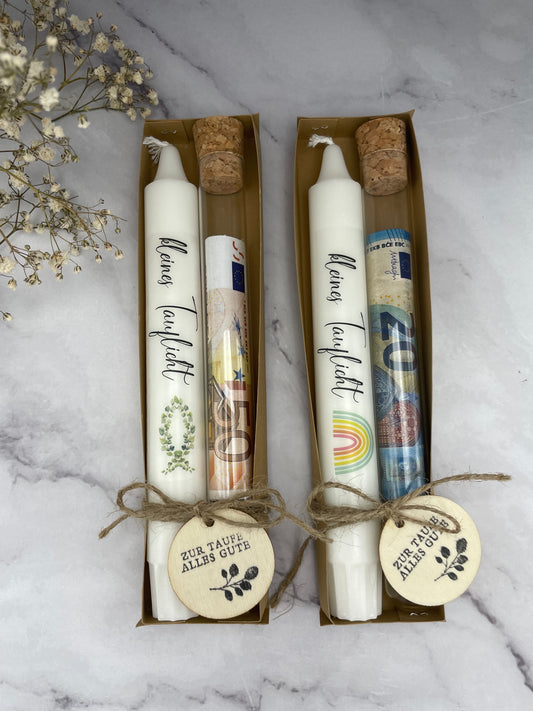 Stabkerze Geschenkset | Taufe