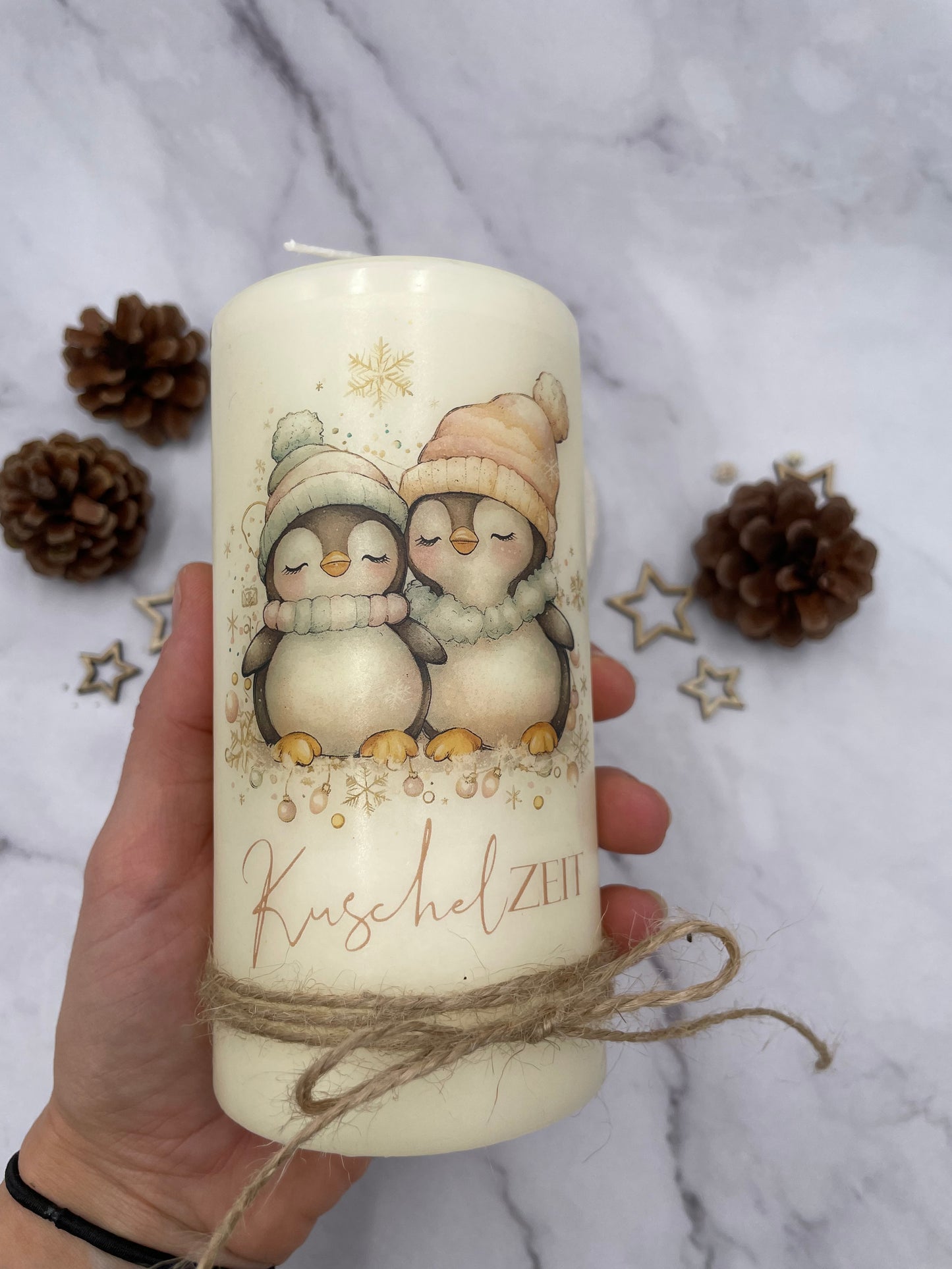 Motivkerze | Pinguin
