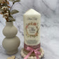 Taufkerze Blumenkranz | Hailey