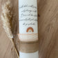 Taufkerze Regenbogen Boho nude | Raphael
