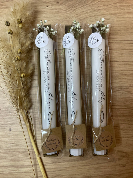 Stabkerze | Kommunion Konfirmation