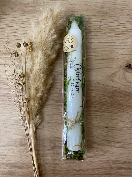 Ostern | Stabkerze mit Moos
