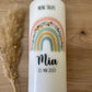 Taufkerze Regenbogen Blümchen | Mia