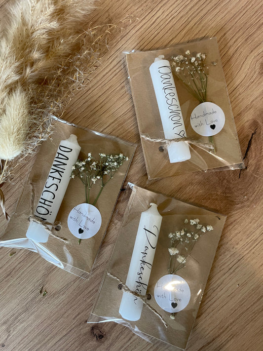 Minikerze Gastgeschenk | Dankeschön