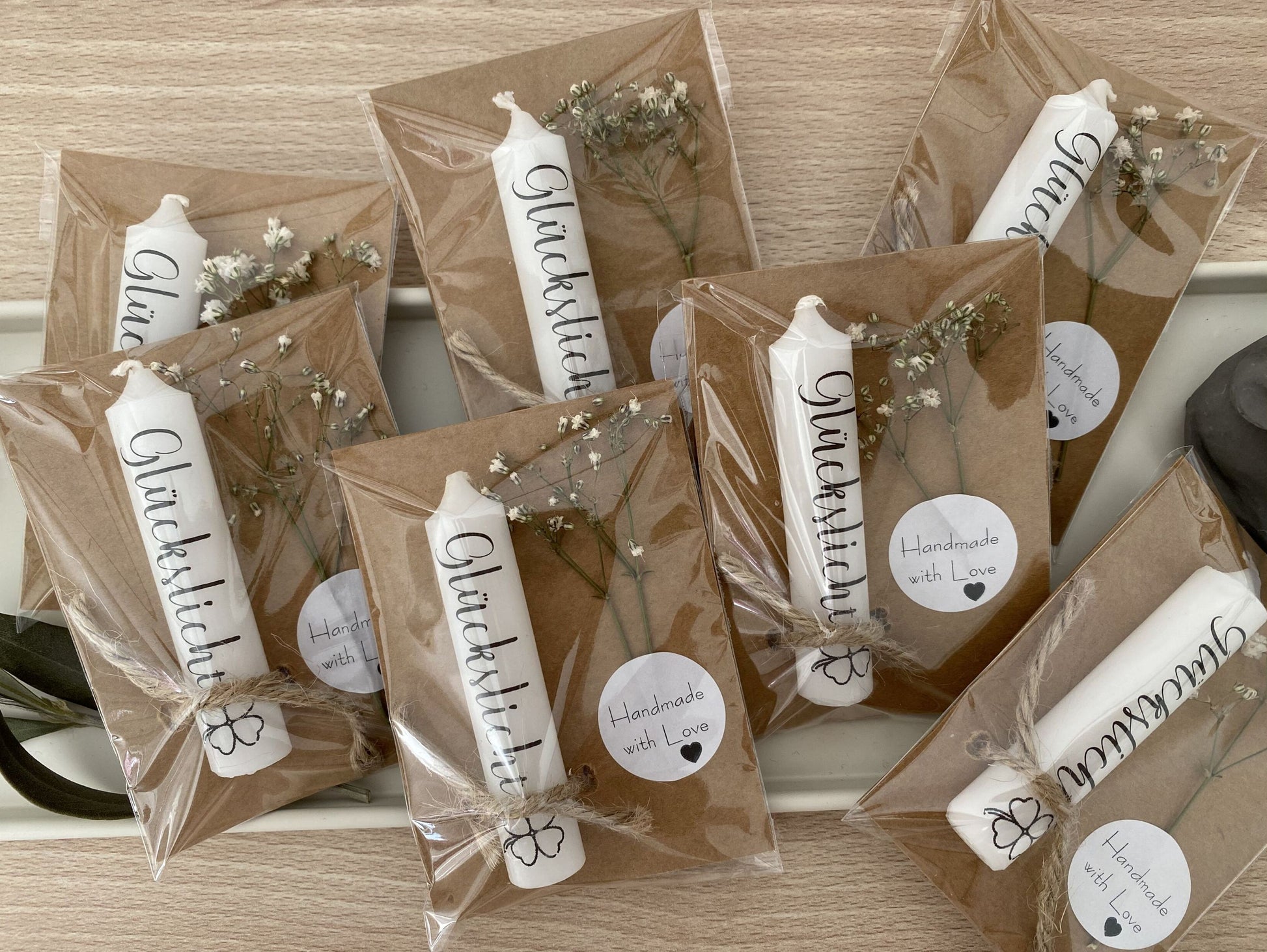 Minikerze Gastgeschenk | Glückslicht