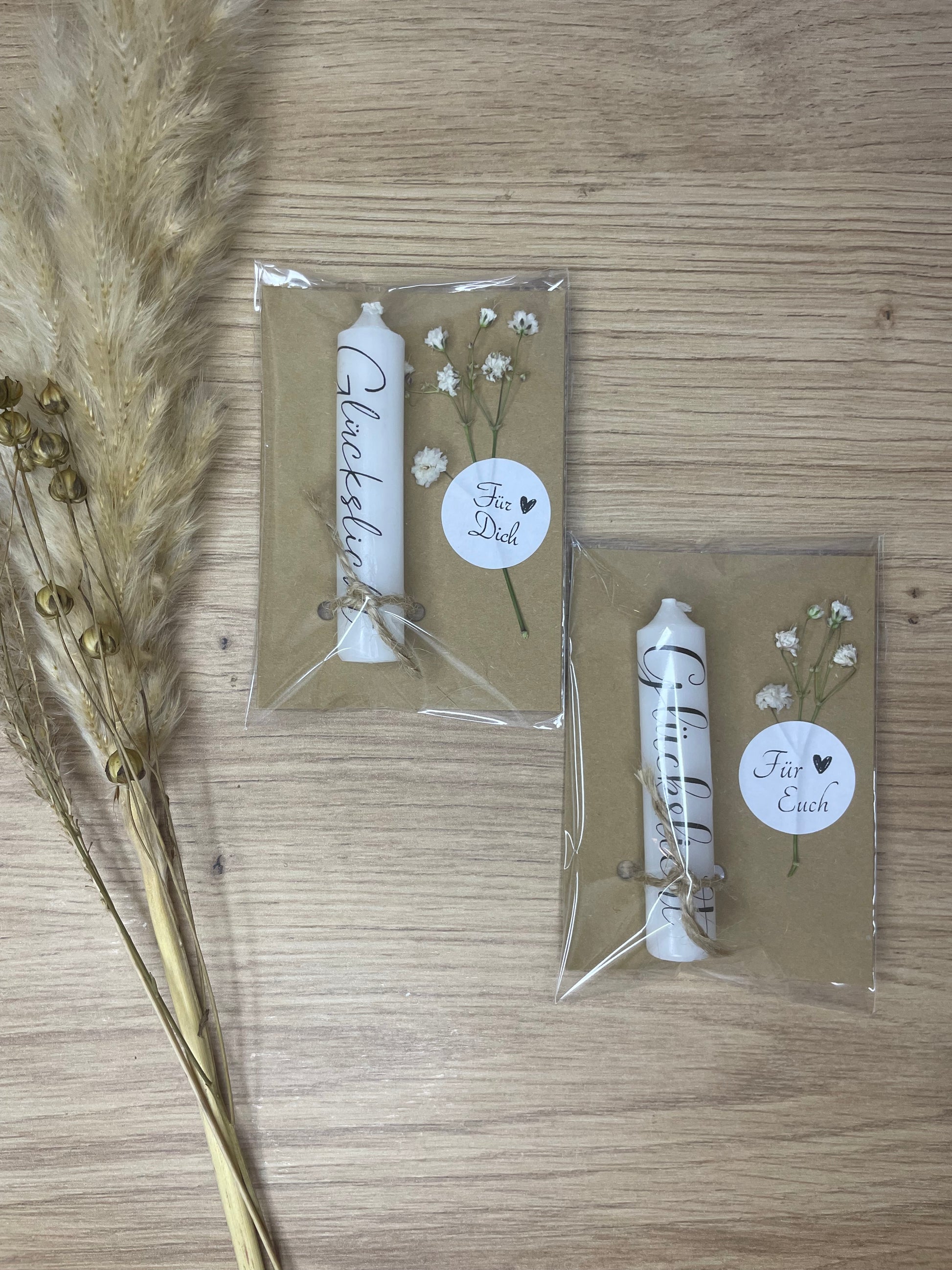 Minikerze Gastgeschenk | Glückslicht