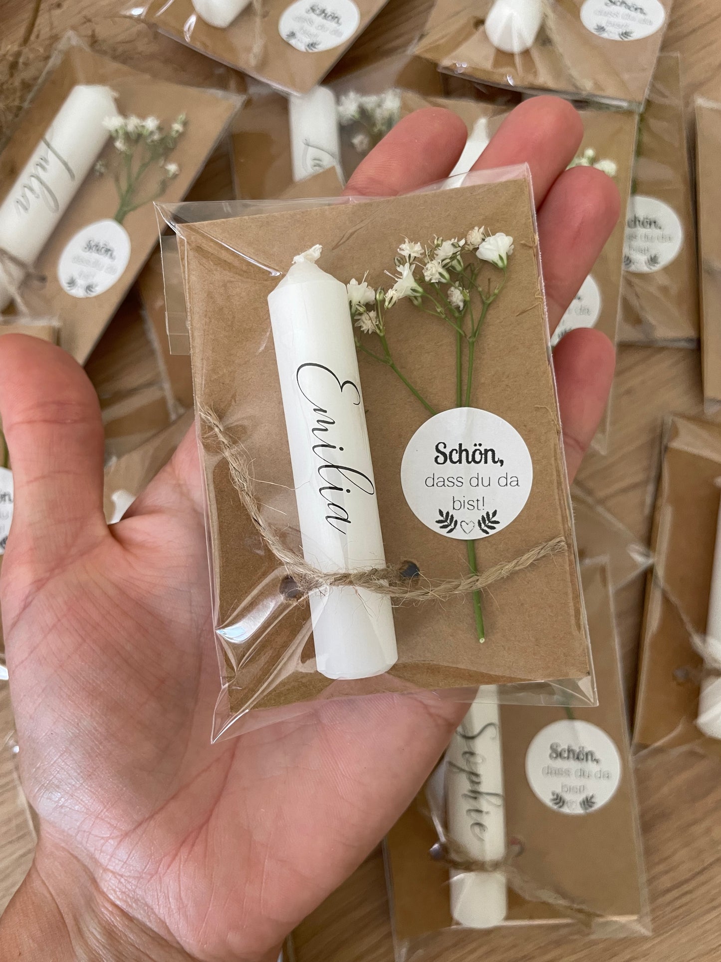 Minikerze Gastgeschenk | Sitzplatz