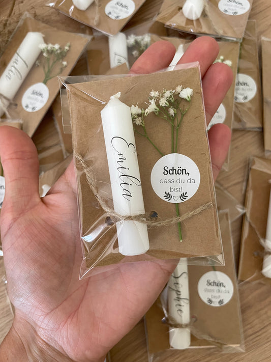 Minikerze Gastgeschenk | Sitzplatz