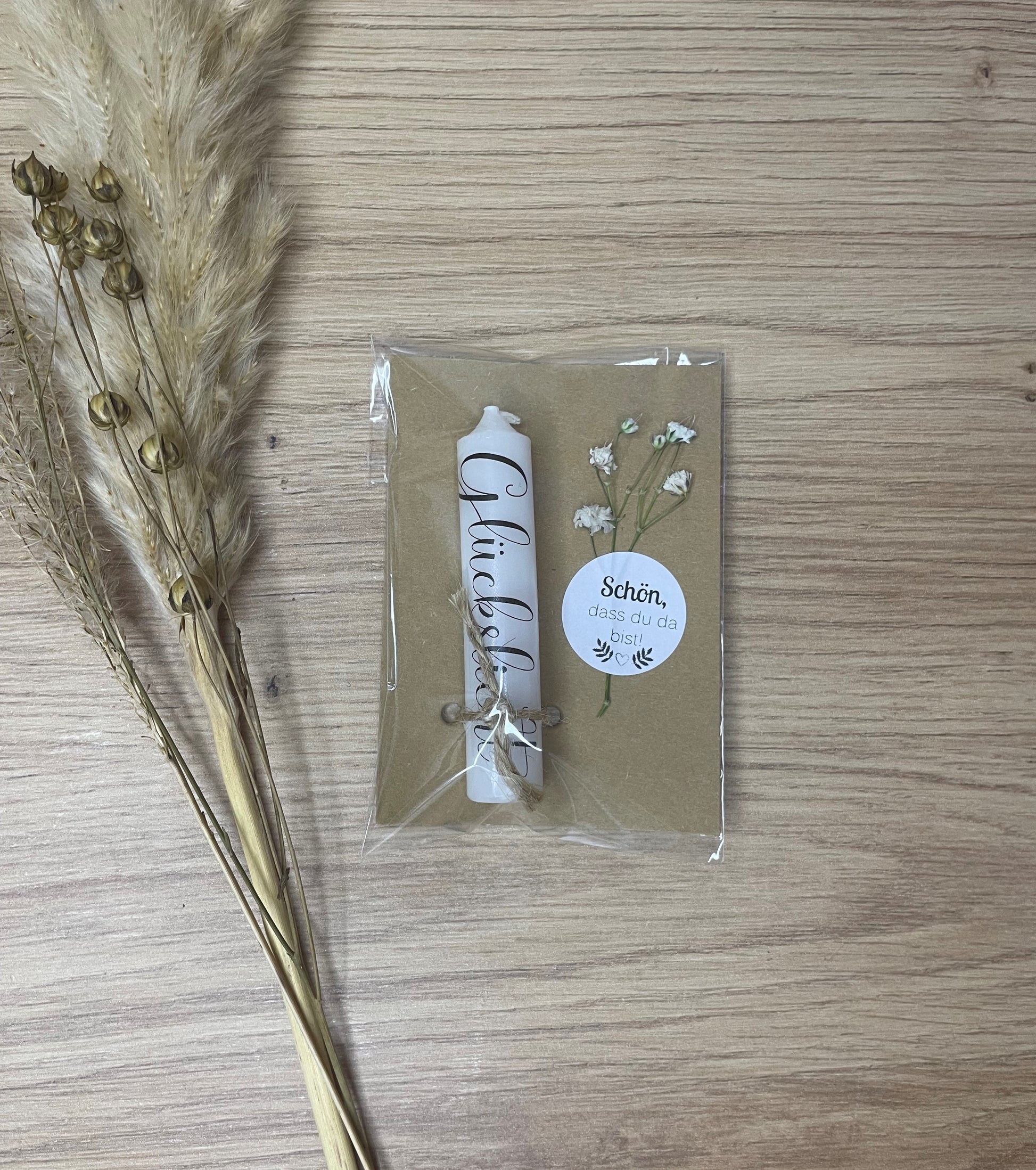 Minikerze Gastgeschenk | Glückslicht
