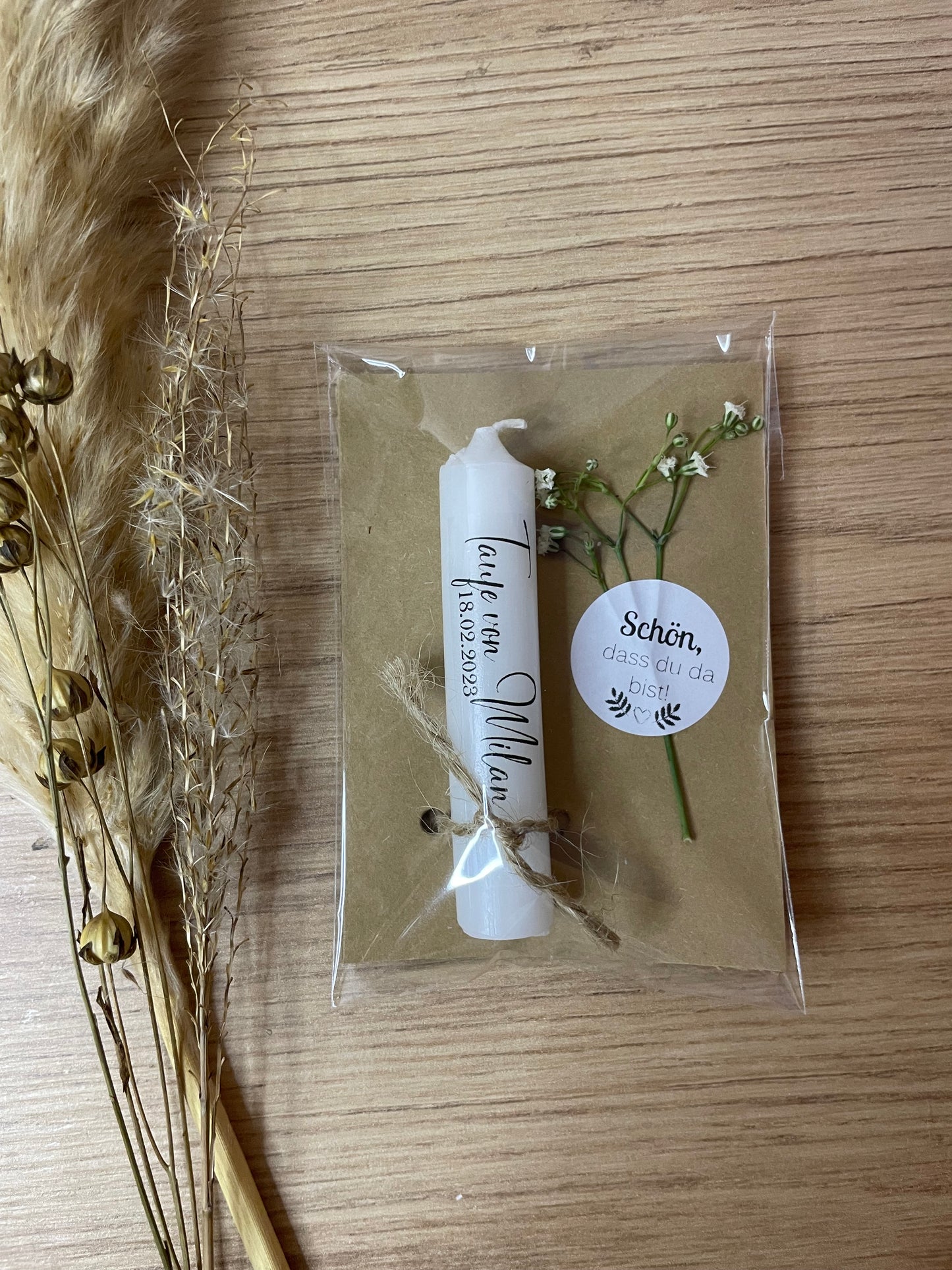 Minikerze Gastgeschenk | Taufe